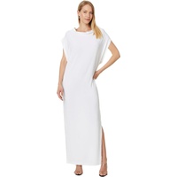 Womens Norma Kamali Sleeveless All In One Side Slit Gown