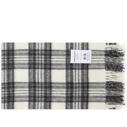 Norse Projects Moon Checked Lambswool Scarf Magnet Grey