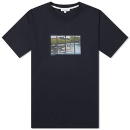 Norse Projects Johannes Canal Print T-Shirt Dark Navy