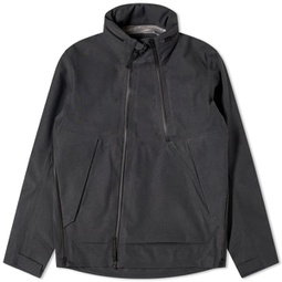 Norse Projects Textured Twill Gore-Tex 3L Stand Collar Jacke Charcoal Grey