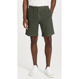 Ezra Relaxed Cotton Linen Shorts 7.75