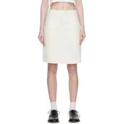 White Casey Miniskirt 231814F090001