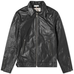 Nudie Jeans Co Eddy Rider Leather Jacket Black