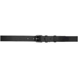 Black Dwayne Leather Belt 241078M131000