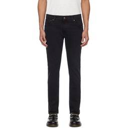 Black Tight Terry Jeans 241078M186025