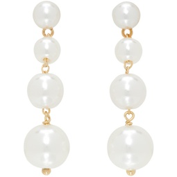White & Gold #9134 Earrings 232439F022037