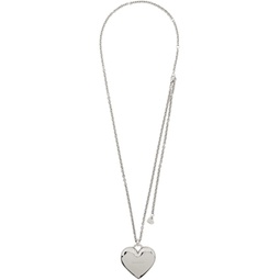 Silver #5000 Heart Micro Bag Necklace 232439M145040