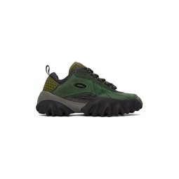 Green   Gray Chop Saw Sneakers 241808F128004