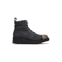 Gray Workwear Boots 231537M255000