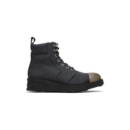 Gray Workwear Boots 231537M255000