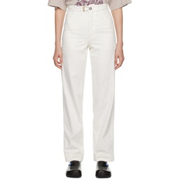 White Baggy Jeans 222537F069003