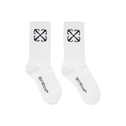 White Arrow Socks 241607F076000