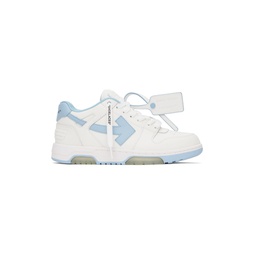 White   Blue Out Of Office Sneakers 241607M237048
