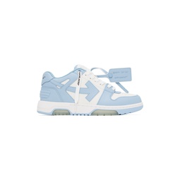 White   Blue Out Of Office Sneakers 241607M237044