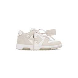 Beige   White Out Of Office Sneakers 241607M237042