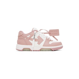 Pink   White Out Of Office Sneakers 241607F128025