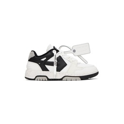 White   Black Slim Out Of Office Sneakers 241607F128016