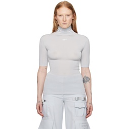 Gray Second Skin Top 241607F561001