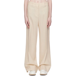 Beige Formal Over Trousers 231607F087004
