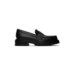 Black Military Loafers 241607F121000