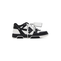 White   Black Out Of Office Sneakers 241607M237071