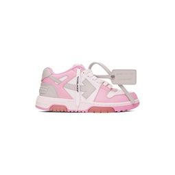 White   Pink Out Of Office Sneakers 222607F128043