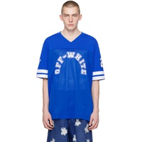 Blue Football T Shirt 241607M213013