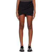 Black Corporate Tailored Miniskirt 222607F090001
