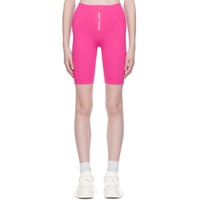 Pink Zip Shorts 231607F541011