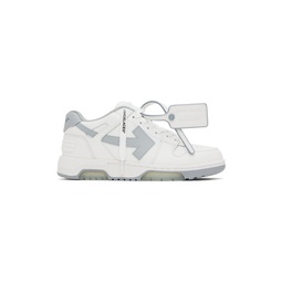 White   Gray Out Of Office Sneakers 232607M237012