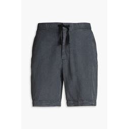 Phil Lyocell, linen and cotton-blend twill drawstring shorts