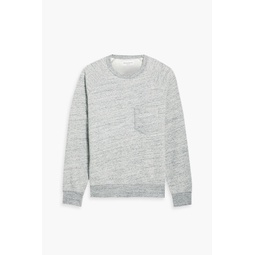 Chris melange cotton and wool-blend fleece sweatshirt