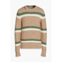 Marco striped alpaca-blend sweater