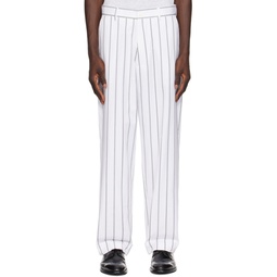 White Grant Trousers 241305M191014