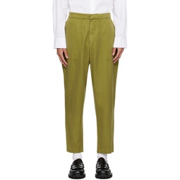 Green Paolo Trousers 241305M191000