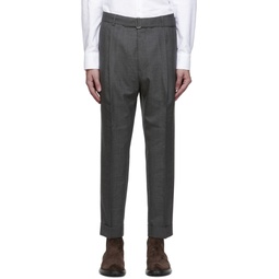 Grey Wool Hugo Trousers 202305M191020