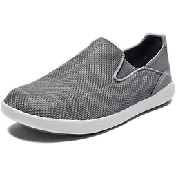 OLUKAI Nohea Pae Mens Slip On Sneakers, Lightweight Barefoot Feel & Breathable All-Weather Shoes, Drop-in Heel & Comfort Fit