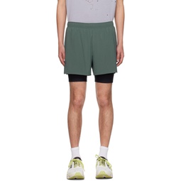Green Pace Shorts 241585M193002