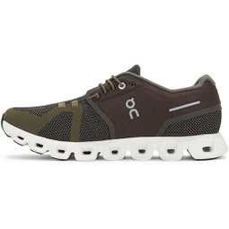 ON Mens Cloud 5 Combo Running Shoes, Olive/Thorn, 10