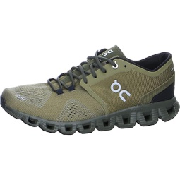 On Running Mens Cloud X Textile Synthetic Olive Fir Trainers 11 US