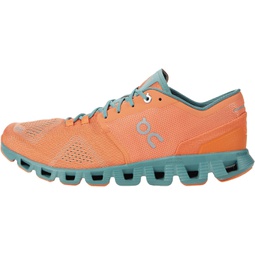 On Running Mens Cloud X Textile Synthetic Orange Sea Trainers 7.5 US