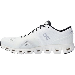 On Mens Cloud X Sneakers, White/Black, 7.5 Medium US