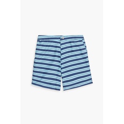 Calder mid-length striped swim shorts