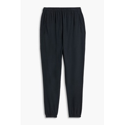 Faded French cotton-terry track pants