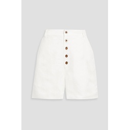 Linen-blend shorts