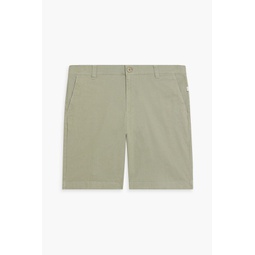 Cotton-blend twill chino shorts