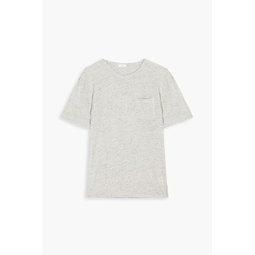 Linen-blend jersey T-shirt