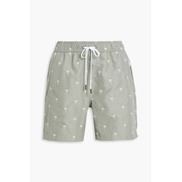 Charles mid-length embroidered swim shorts