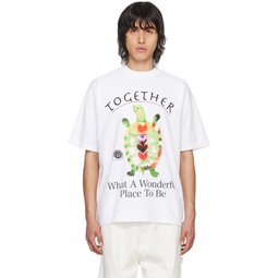 White Together Turtle T Shirt 241745M213047