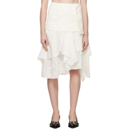 White Pocket Skirt 241731F092001